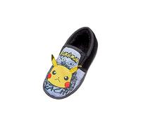 Pokémon, Niños - Gris Zapatillas Pikachu de estar por casa, Talla 1 UK, 33 EU