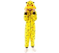 Pokémon Onesie Boys Pikachu Amarillo 3D Orejas Niños Todos En Un Pijamas PJs 7-8 años