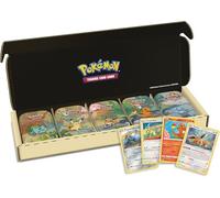 Pokémon: Pack de 5 minilatas Amigos de Kanto de JCC (10 Paquetes de Mejora, 5 Monedas y 5 Cartas con Ilustraciones)