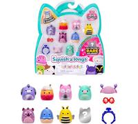 Pokémon Pack de 8 Mini-Squish de Squish-a-Longs (Ola 6, Estilo 3) (8) Mini-Squish de 2,5 cm (2) Accesorios (1) Accesorio de Anillo - Colecciona, intercambia y Juega