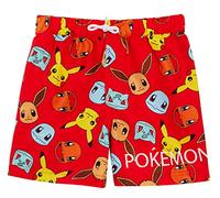 Pokémon Pantalones Cortos de Natación de Pikachu para Niños, Bañadores con Cordón en la Cintura para Playa y Piscina en Vacaciones