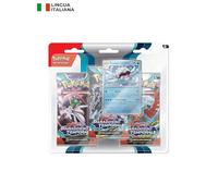Pokémon- Paquete (Cetitan) Escarlata y Violeta-Paradoja Temporal del GCC (Tres Sobres de expansión y una Carta Promocional holográfica), edición en Italiano (187-60405)