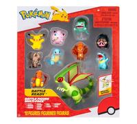 Pokémon Paquete de 10 Figuras de Batalla: una Figura Flygon de 4.5 Pulgadas más Nueve Figuras de Batalla de 2 Pulgadas, Incluyendo Pikachu