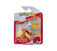 POKEMON Paquete de 3 Figuras de acción Incluye Las Figuras de acción de 5 cm Pikachu y Vanillite, y de 7,5 cm Flareon