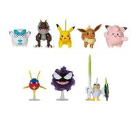 Pokemon Paquete de 8 Figuras de Batalla, Seis Figuras de Batalla de 2 Pulgadas y Dos de 3 Pulgadas, Incluyendo Pikachu, Exclusivo de Amazon