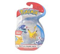 Pokemon | Paquete de figuras de batalla | Serie 1 | Más de 15 años | Pikachu y Popplio