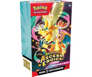 Pokémon: Paquete de Sobres de expansión Megaevolución - Ascenso heroico del GCC Pokémon (Seis Sobres de expansión), edición en Italiano
