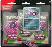 Pokémon Paquete de Tres Sobres de expansión con Pecharunt de la expansión Escarlata y Violetto - Secreto de Cuentos de Hadas del GCC (Tres Sobres y una Tarjeta Promocional holográfica), edición en