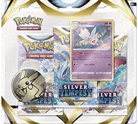 Pokémon Paquete Triple (3 potenciadores y Tarjeta Promocional Togetic Foil), Color Silver Tempest (699-17274)