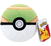 Pokemon Peluche de Pokeball de 10 cm, juguete de bola de poke de peluche suave con parte inferior pesada (bola de nido)