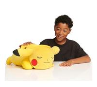 Pokémon Pikachu - Peluche para dormir, 18 pulgadas de felpa premium en postura para dormir