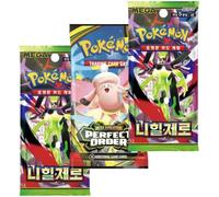 Pokemon Perfect Order English Booster Pack x1 | Pokémon Nihil Zero Korean Booster Packs x2 | Paquete Booster Pack | Mega Evolution Series | Titan Authenticated