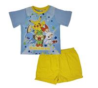 Pokemon - Pijama corto para niños, 7-8 años, color azul, azul, 7-8 Years