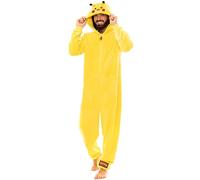 Pokemon Pijama Entero para Hombre Pikachu Amarillo Small