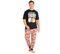 Pokémon Pijama Hombre Divertido - Conjuntos de Pijamas para Hombre (Multicolor,XL)