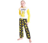 Pokémon Pijama Niña Verano, Conjunto Pijama para Niña, Ropa Verano para Niñas y Adolescentes de 5 a 14 Años Eevee y Pikachu (Pijama Largo, 11/12)