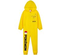 Pokemon Pijama Niño Entero - Pijama Niño, Onesie Cierre Cremallera Completo, Edad 4-14 Años, Regalo Navidad (Amarillo, 7-8 años)