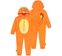 Pokémon Pijama Niño, Mono De Charmander, Pijama De Charmander Niño, Mono De Invierno De Polar para Niños, 7-8 Años