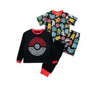 Pokémon Pijamas Niños | Pack De 2 Pijamas De Pikachu para Niños | Dos Packs De Pijamas para Chicos | Mercancía Oficial | Multicolor | 12-13 Años