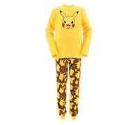 Pokémon Pijamas para Niño, Camiseta y Pantalon Largo Conjunto 2 Piezas para Adolescentes, Pikachu Pijama Polar Suave, Talla 16 Años
