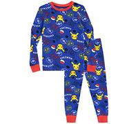 Pokemon Pijamas para Niños | Suave Pijama Pikachu de Algodón | Pijama Licencia Oficial para Niños 5-6 Años
