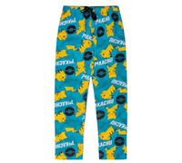 Pokémon - Pikachu 100% Algodón Pantalones de Pijama para Hombre, Pikachu, M, Azul