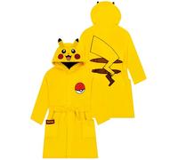 Pokémon Pikachu Batas Niños, Bata Niño Pikachu con Orejas 3D, Albornoz Niños Infantil de Forro Polar 5-6 Años