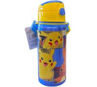 Pokemon Pikachu Botella de Aluminio 600ml con cannuccia Niños N / Térmico