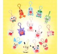 Pokemon Pikachu Bulbasaur Gengar Mimikyu Plusle Minun Kawaii juguete de peluche llavero mochila colgante llavero regalos de cumpleaños Gengar 8.5cm