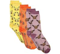 Pokémon Pikachu Charmander Eevee Unisex Calcetines multicolor 78% algodón, 20% poliamida, 2% elastano