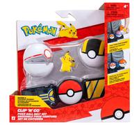 Pokémon Pikachu Clip ‘N’ Go Belt Set - 2-Inch Pikachu Battle Figure with Premier