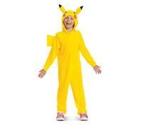 Pokémon Pikachu Costume for Kids, by Disguise, Features Yellow Jumpsuit with Tai