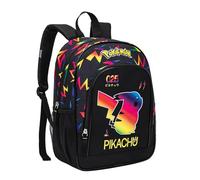 Pokemon Pikachu - Mochila infantil (2 compartimentos, altura 37 cm), Negro