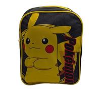 Pokémon Pikachu Mochila Infantil 23cm Mochila de Jardín Infantil de 3 Años para Niños y Niñas Tirantes Ajustables Negro/Amarillo