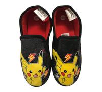 Pokemon Pikachu - Pantuflas cálidas para niños y niñas, gris, UK Child Shoe Size 9