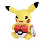 Pokémon Pikachu Valentine - Bola de peluche con forma de corazón (20,32 cm), diseño de animales