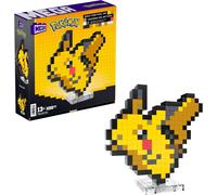 POKEMON PIKACHU PIXEL ART Playset 15cm Bloques Mega Construx 400 Piezas HTH74