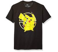 Pokémon Pikachu Poké Ball Icon Trainer Camiseta - Negro - Small