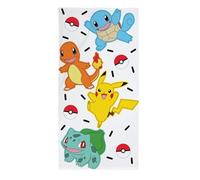 Pokemon Pikachu Schiggy, Fandom Glumanda. - Toalla de playa, toalla de baño, toalla de mano, 100% algodón, mide 70 x 140 cm, POK-1049