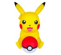 Pokemon Pikachu Sentado Y Pokeball Lámpara De Escritorio Luz Altavoz Inalámbrico