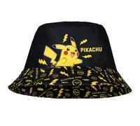 Pokemon Pikachu Sombrero de Cubo Ligero y Transpirable de Verano Para Niños 5-12 Años - Regalo Negro