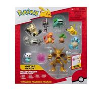 Pokémon PKW - Figura de Batalla MP 10Pk 5.1 cm: Pikachu #4, Squirtle #5, Bulbasaur #5, Charmander #5, Geodude, Mimikyu, Pawniard, Bonsly, Oshawott; 11.4 cm Alakazam - TGT