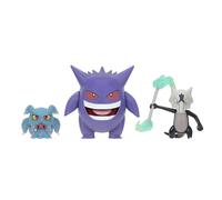 Pokémon PKW - Paquete de 3 Figuras Tipo Fantasma - Gengar de 4.5 Pulgadas, Alolan Marowak de 3 Pulgadas, Misdreavus de 2 Pulgadas (Amazon)
