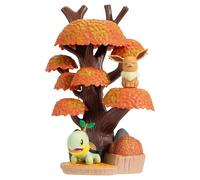 Pokémon PKW - Select - Paquete de Figuras ambientales de 6 Pulgadas (Bosque otoñal con - Eevee #2 y Turtwig) W5