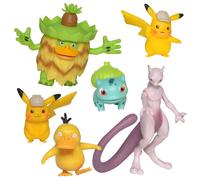 Pokemon PKW2469 vechtfiguren, 6 stuks, detective Pikachu, meerkleurig, 6 stuks