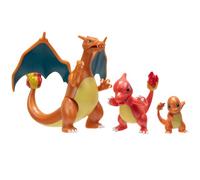 Pokemon PKW2777 Select 3 Pack-Características 2 Charmander, 3 Charmeleon y 4.5 Pulgadas Charizard Figuras de Batalla, Evolution Multipack-Style 1