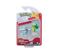 Pokémon PKW3002 - Juego de Figuras de Batalla Oficial Machollo Serpifeu