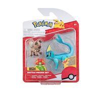Pokémon PKW3048 - Juego de Figuras de Batalla - Wuffels, Blubella, Aquana, Juego Oficial de Figuras