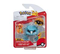 Pokémon PKW3052 - Juego de Figuras de Batalla Kabuto, Glumanda, Metang, Juego Oficial