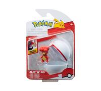 Pokémon PKW3139 Clip'n'Go Poké Balls-Magby & Premierball, Negro